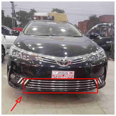 Front Chrome Down Grill 4Pcs For Corolla 2017 to 2020