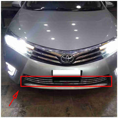 Corolla 2014 to 2017 Front Chrome Down Grill 3 Pcs