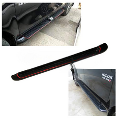 Toyota Hilux Revo Side Steps | Foot Rest Fiber Black