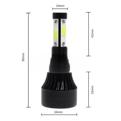 Four Side Led Headlight Bulb - H4