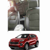 Seat Cover in Black Color Japanese Leather for Kia Sportage 2019 to 2020