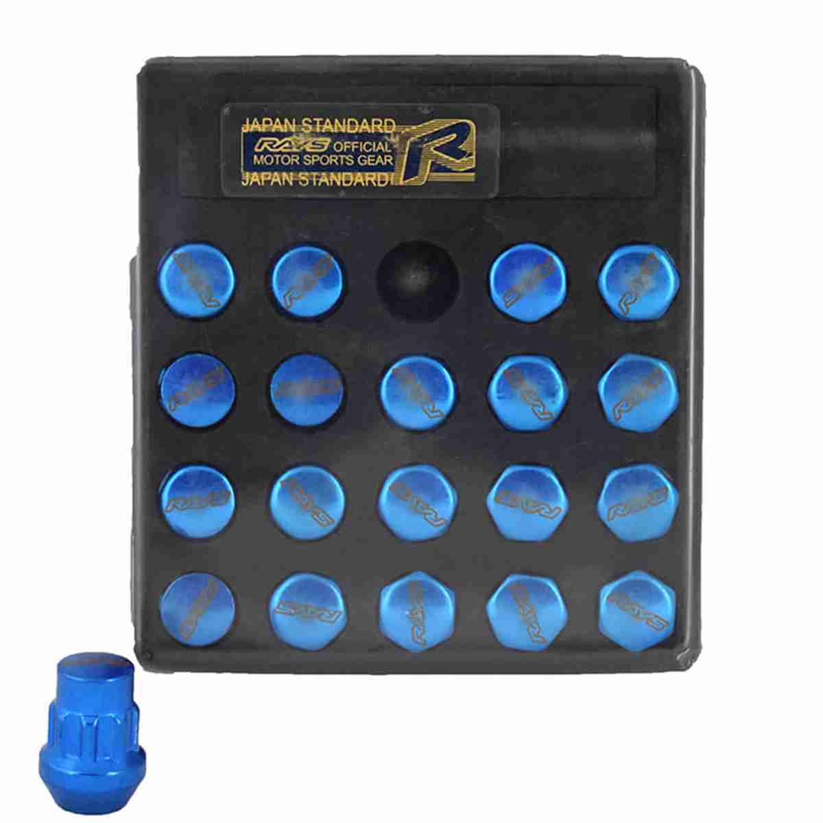 20 Pcs Car Close End Wheel Lock Lug Nuts Rays Aluminum Racing Lug Nuts for Toyota Honda Mitsubishi