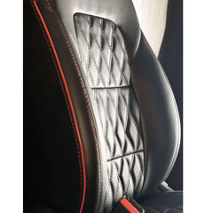 Suzuki Alto Diamond Cut Black Red Seat Covers - Model 2019-2021