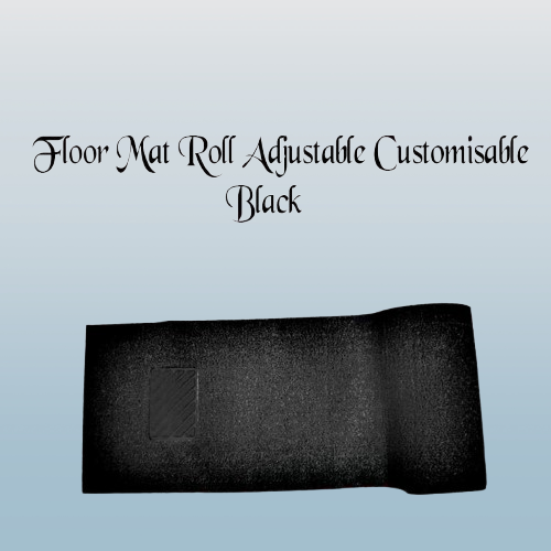 Universal Fur Grass Floor Mat Roll Adjustable Customisable Black - Floor Mats - Car Mats - Vehicle Mats
