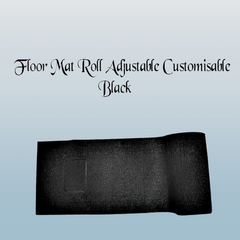 Universal Fur Grass Floor Mat Roll Adjustable Customisable Black - Floor Mats - Car Mats - Vehicle Mats