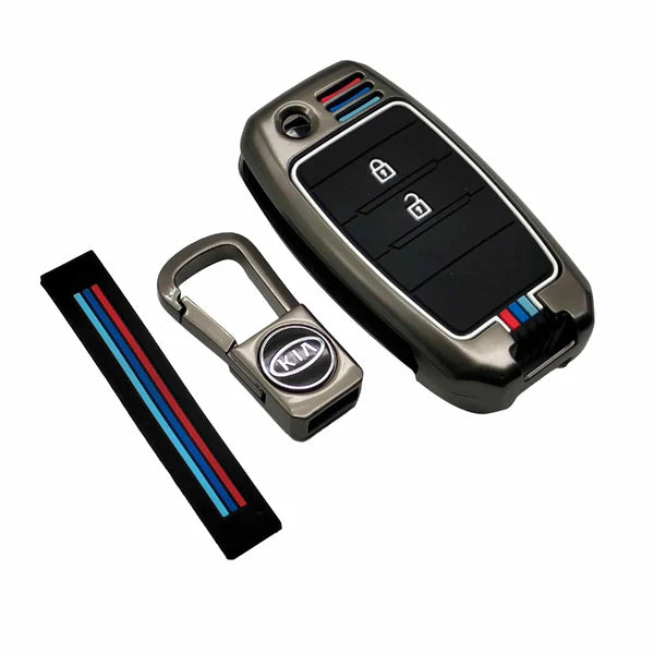 Kia Picanto Key Cover Jack Knife With Metal Shell 2 Buttons 2019-2024