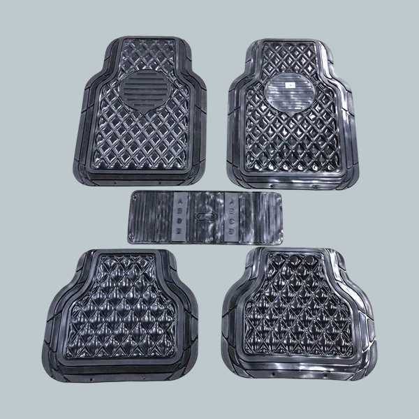 Crystal Universal Silicone Floor Mats Black Mix Design M1097 - Rubber Floor Mats | Car Mats | Vehicle Mats | Foot Mat For Car