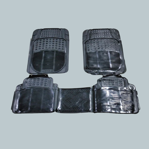 Crystal Universal Silicone Floor Mats Black 1096B Mix Design - Rubber Floor Mats | Car Mats | Vehicle Mats | Foot Mat For Car