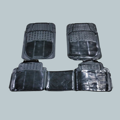 Crystal Universal Silicone Floor Mats Black 1096B Mix Design - Rubber Floor Mats | Car Mats | Vehicle Mats | Foot Mat For Car