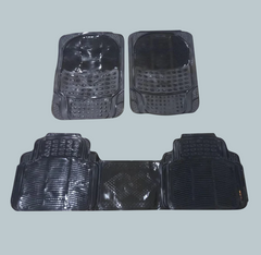 Crystal Universal Silicone Floor Mats Smoke 3 Pcs Mix Design (1096) - |Rubber Floor Mats | Car Mats | Vehicle Mats | Foot Mat For Car