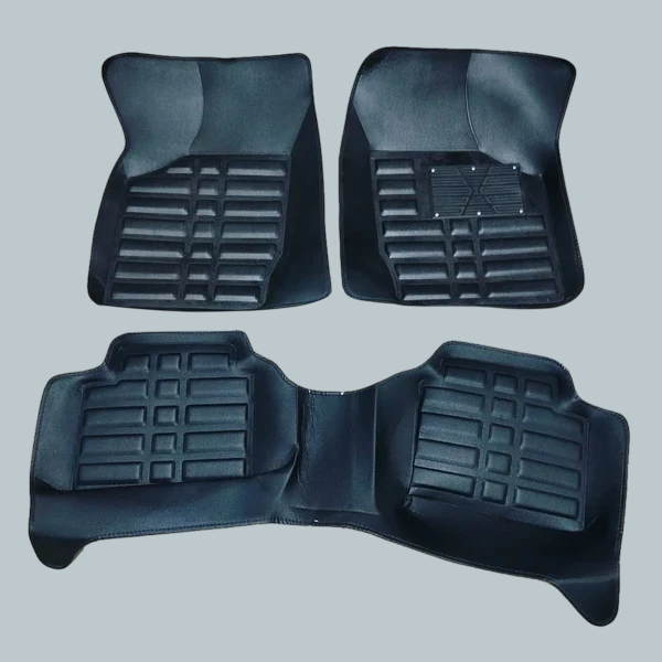 Suzuki Mehran 5D Custom Floor Mat Black 3 Pcs - Model 2012-2017