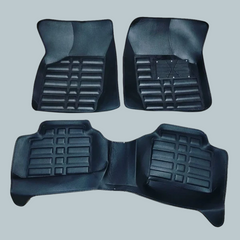 Suzuki Mehran 5D Custom Floor Mat Black 3 Pcs - Model 2012-2017