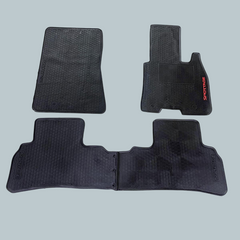 KIA Sportage Custom Fit PVC Rubber Floor Mat 3 Pcs 2019-2021 - - Black Mix Design