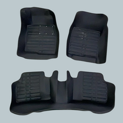 Honda Civic 5D Custom Floor Mat Black 3 Pcs - Model 2016-2024