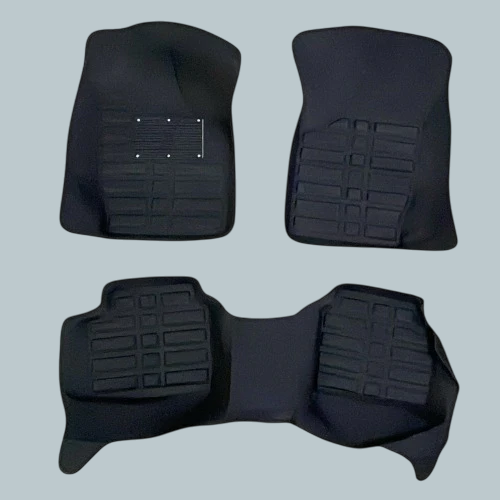 Suzuki Mehran 5D Custom Floor Mat Black 3 Pcs - Model 2012-2017