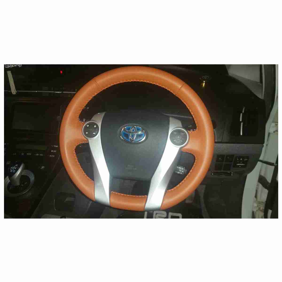 Hand Made Camel Color Steering Stitched in Japanese Leather