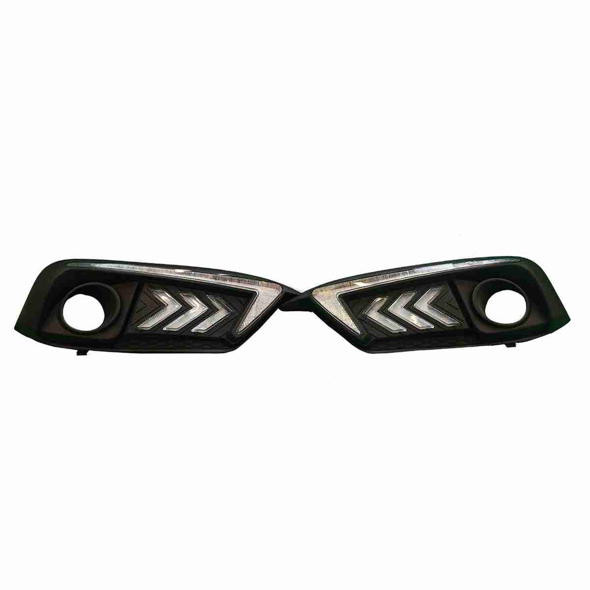Front DRL Cover Nike Shape for Honda Civic 2016 to 2019 with LED Lights