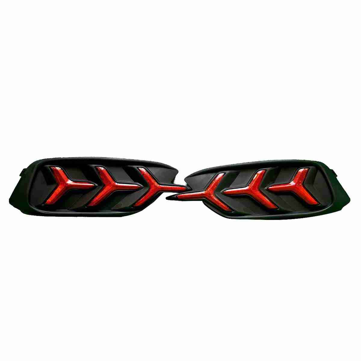 Back Bumper Reflector Led Light Lembo Style for Civic 2016 to 2019