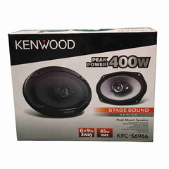 Kenwood KFC-S6966 Stage Sound Series, 6″x9″ Flush Mount 3-way 2-Speaker System