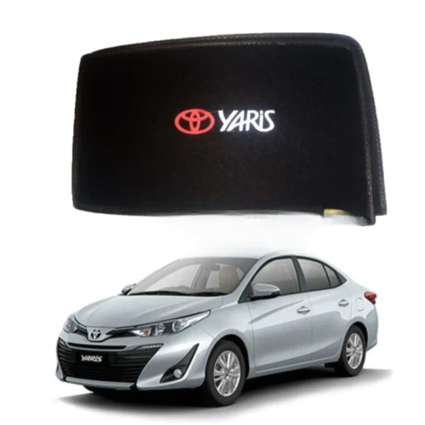Toyota Yaris Side Sun Shade (Foldable and Flexible) with Logo – Model 2020 – 2021