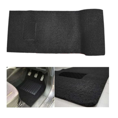 Universal Fur Grass Floor Mat Roll Adjustable Customisable Black - Floor Mats - Car Mats - Vehicle Mats