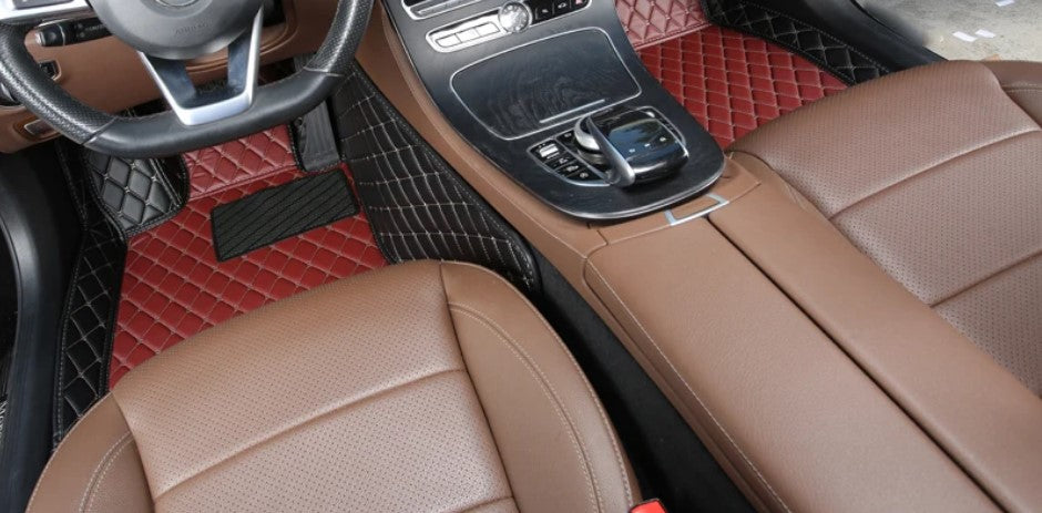 Honda Vezel 5D Custom Floor Mat Brown 3 Pcs - 2013-2021