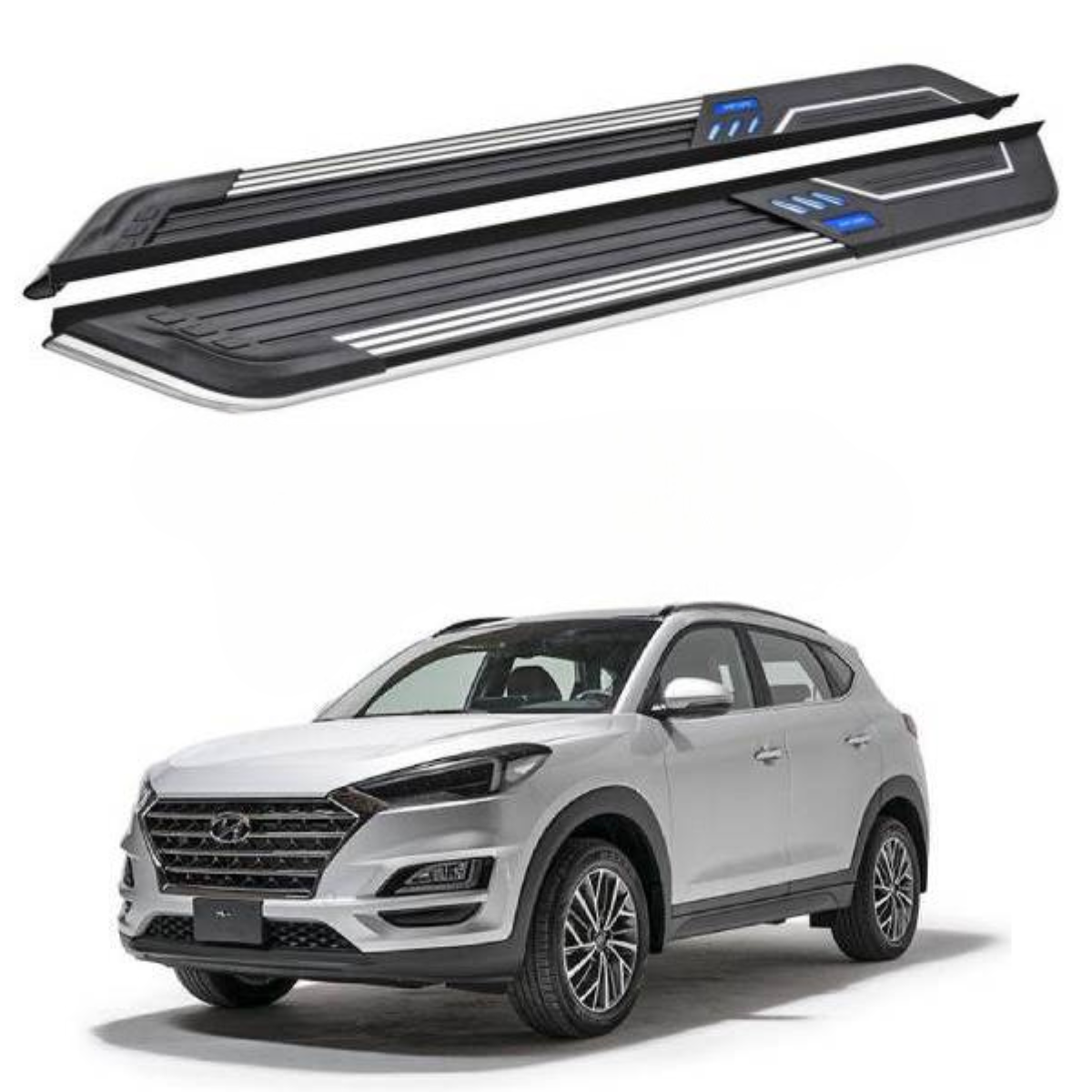 Hyundai Tucson Side Steps Version 1 LED Style – Model 2020-2021