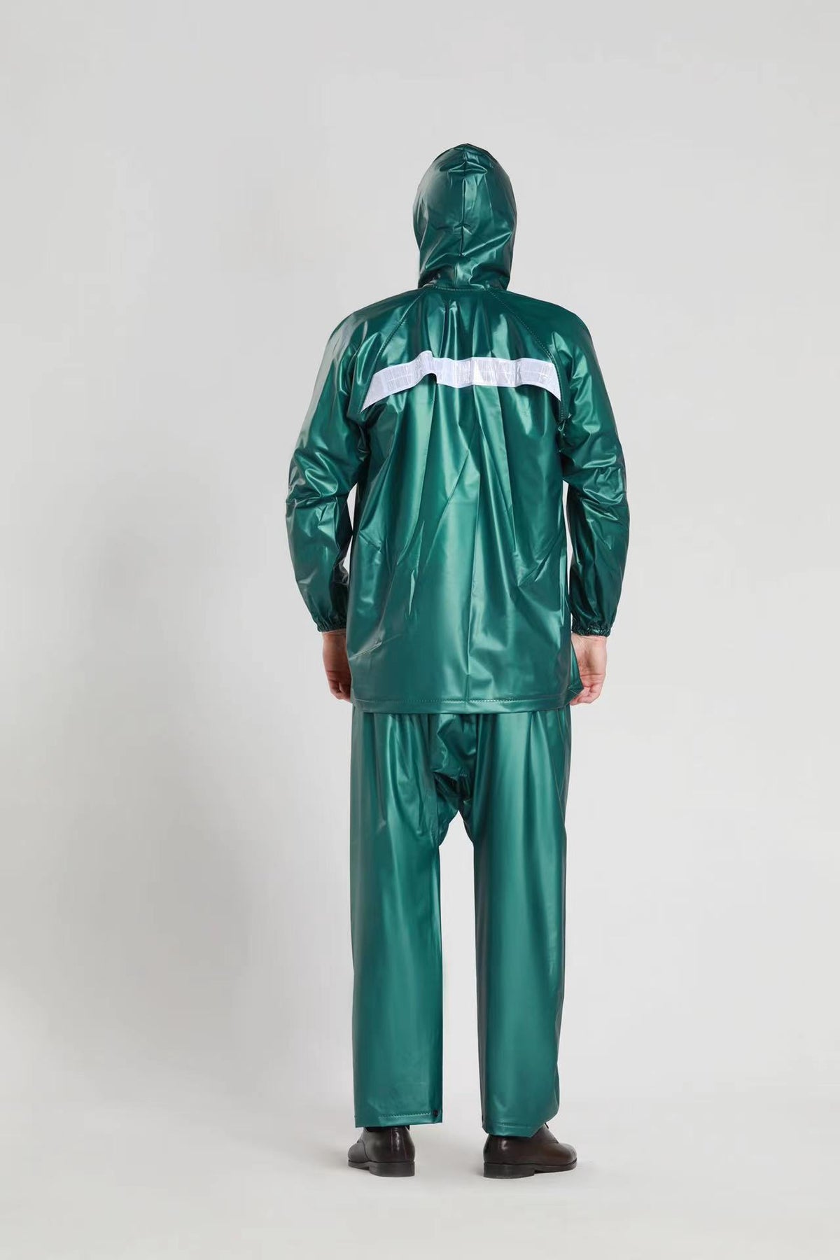 Rain Suit | China PVC Glitter Green waterproof Rain Suit (free size)