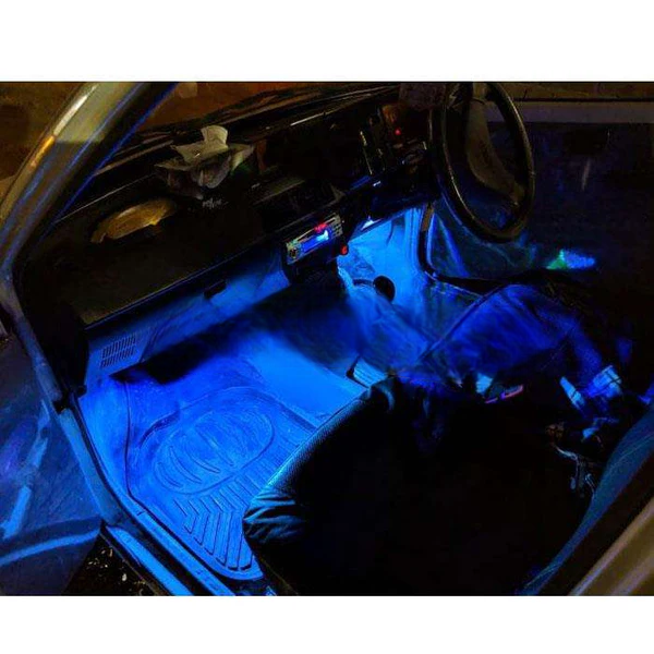 7 Color LED Car Interior Ambient Light | Remote Controlled - Atmosphere Lighting