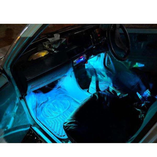 7 Color LED Car Interior Ambient Light | Remote Controlled - Atmosphere Lighting