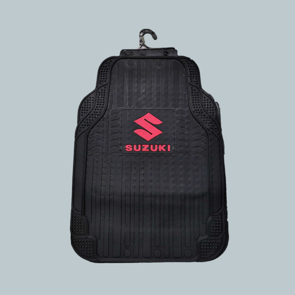 Suzuki Universal PVC Rubber Floor Mat Mix Design - 5 Pcs - Rubber Floor Mats | Car Mats | Vehicle Mats | Foot Mat For Car | Latex Mats