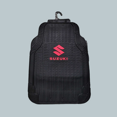Suzuki Universal PVC Rubber Floor Mat Mix Design - 5 Pcs - Rubber Floor Mats | Car Mats | Vehicle Mats | Foot Mat For Car | Latex Mats