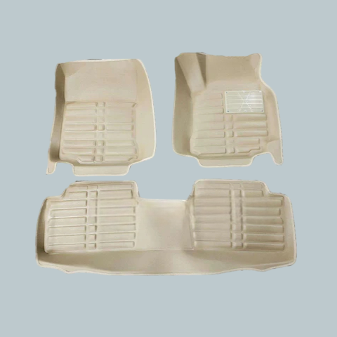 Toyota Corolla 5D Custom Floor Mat Beige 3 Pcs - Model 2000-2008
