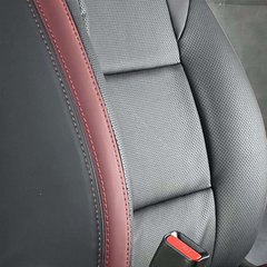 Suzuki Cultus Breathable Black Red Seat Covers - Model 2017-2021