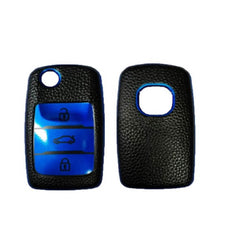 Alsvin Leather Design Plastic Key Cover Blue Model 2021 to 2022