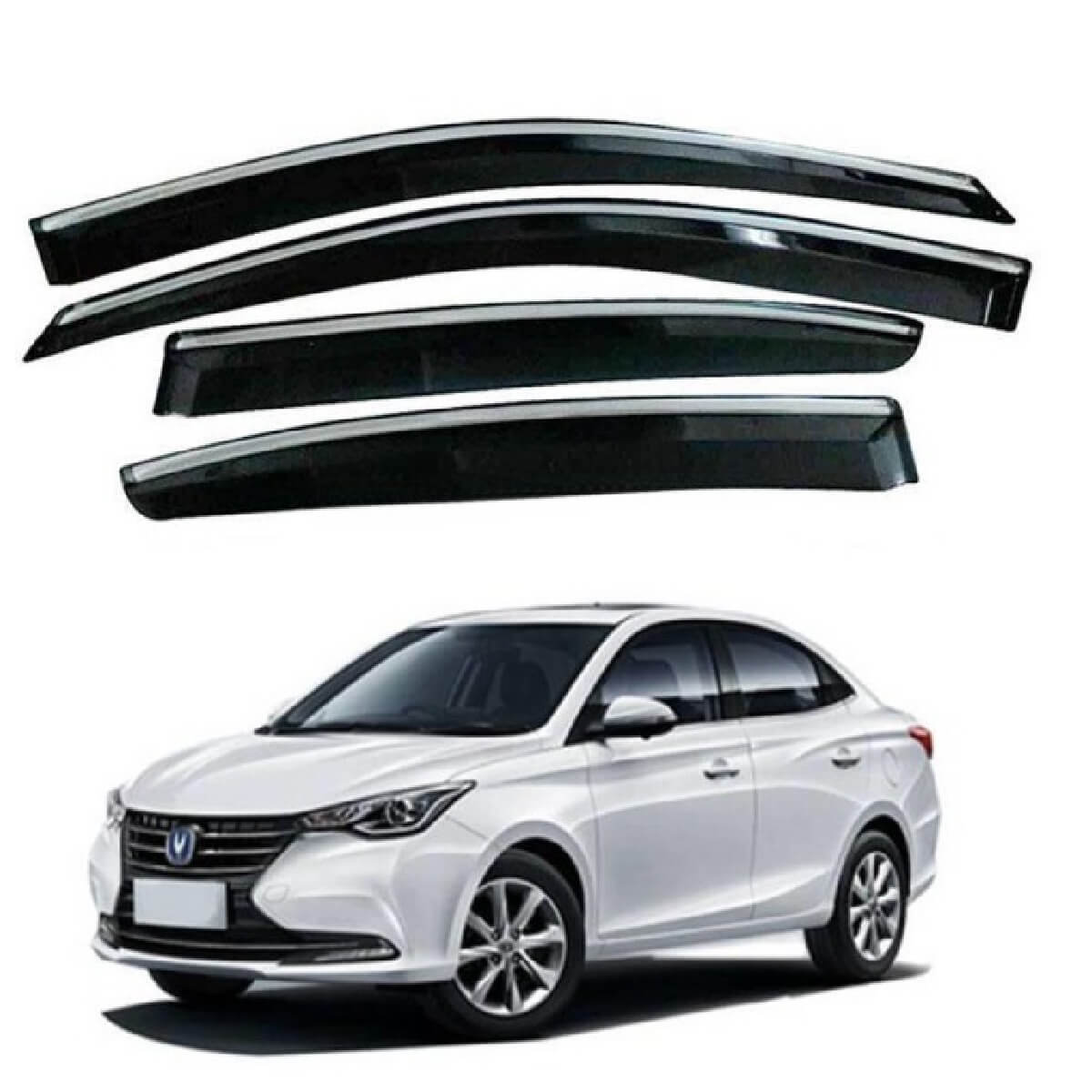 Alsvin TXR Air Press Sun Visor With Chrome Model 2021 to 2022