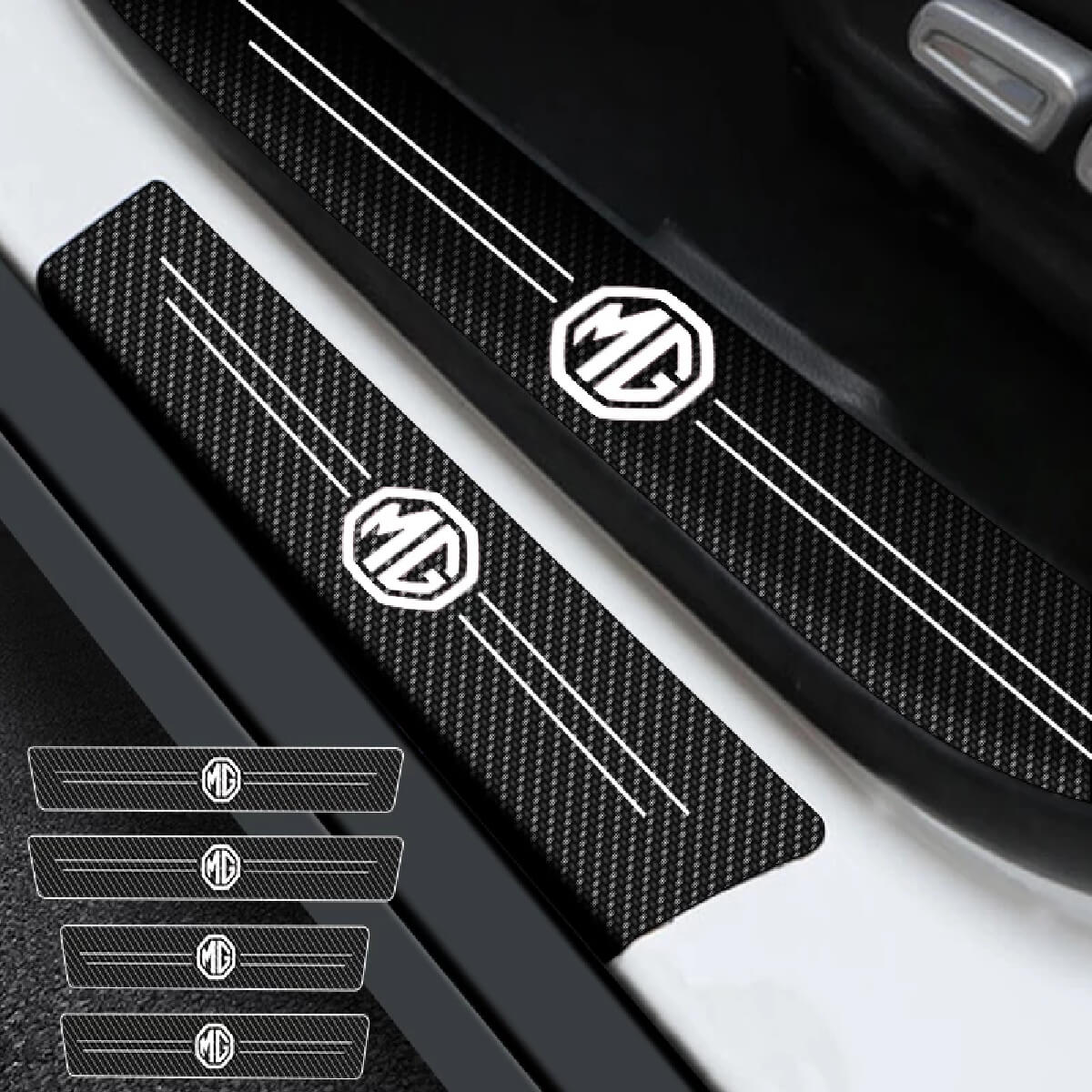 Car Door Sill Plate Sticker Cover protection For MG