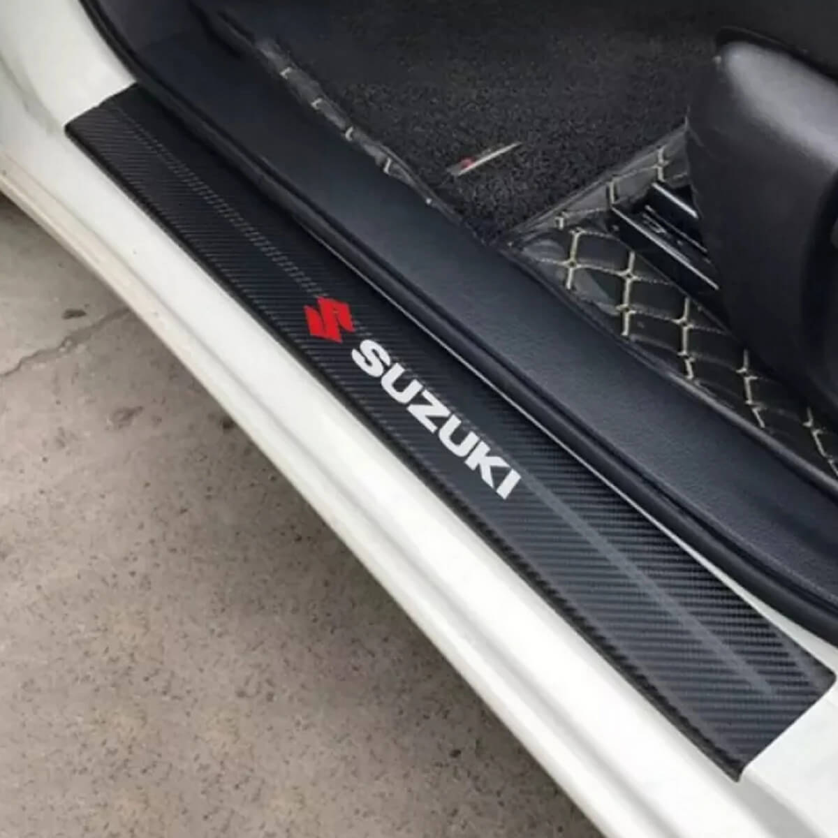 Car Door Sill Plate Sticker Cover protection For Suzuki