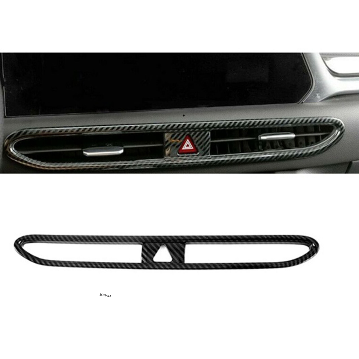 Hyundai Sonata Middle AC Vent Carbon Fiber Trim – Model 2021-2022