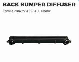 Back Bumper Diffuser Corolla 2014 to 2019