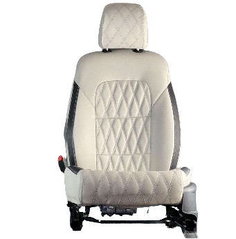 Toyota Vitz Diamond Cut Beige Black Seat Covers - Model 2014-2021