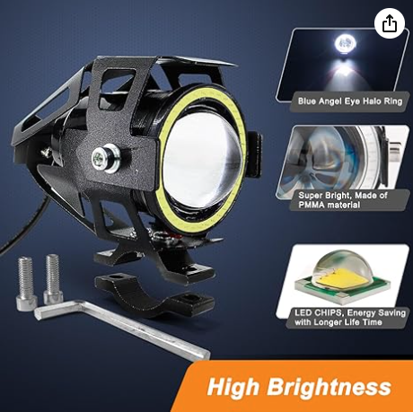 U7 LED Shooter Lamp – Dual Beam Motorcycle/Car Light Set (2pcs)