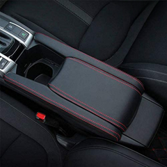 Honda Civic Stitch Leather Arm Rest Cover Red – Model 2016-2021