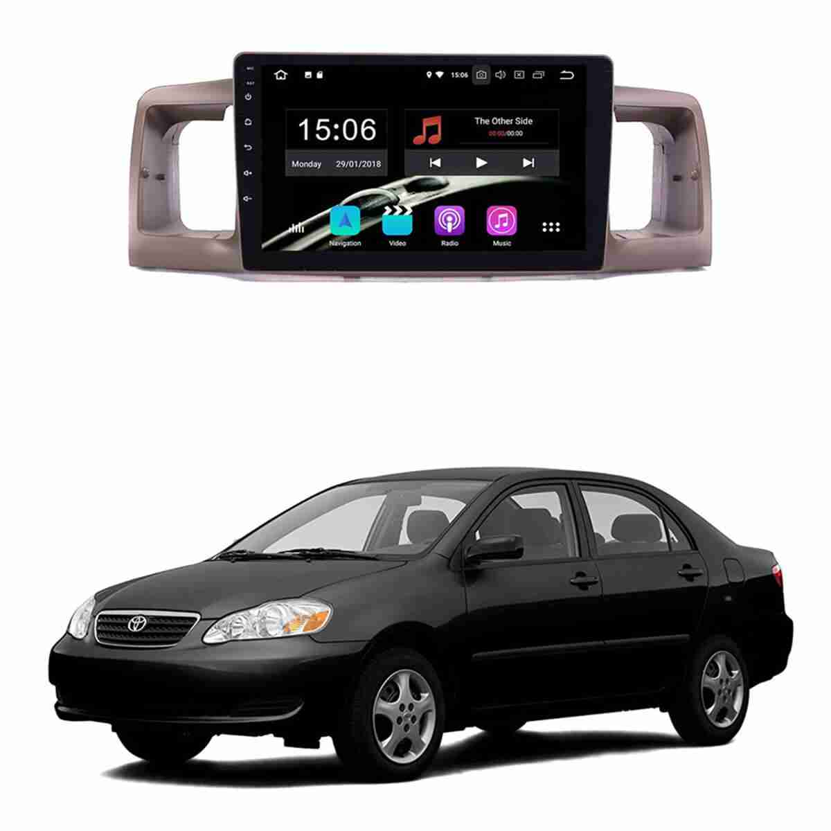 Toyota Corolla 2002 to 2008 Android Player Latest IPS Display Multimedia System