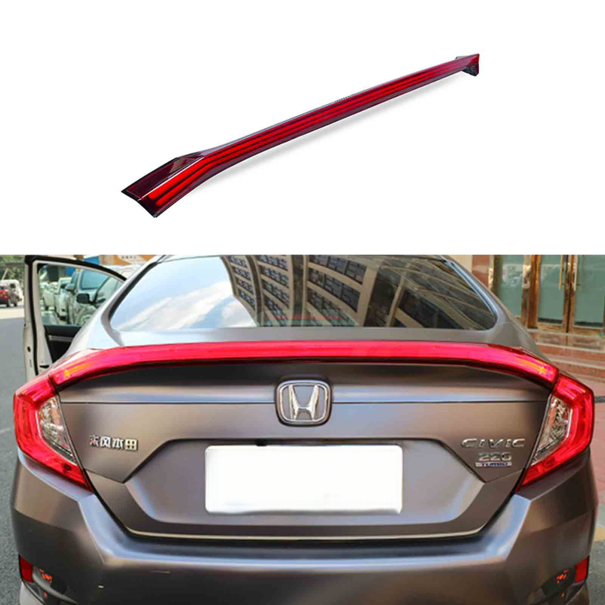 Honda Civic Complete LED Spoiler – Model 2016-2021