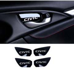Honda Civic Interior Door Handle Bowl Trim Black 4 pcs – Model 2016-2021