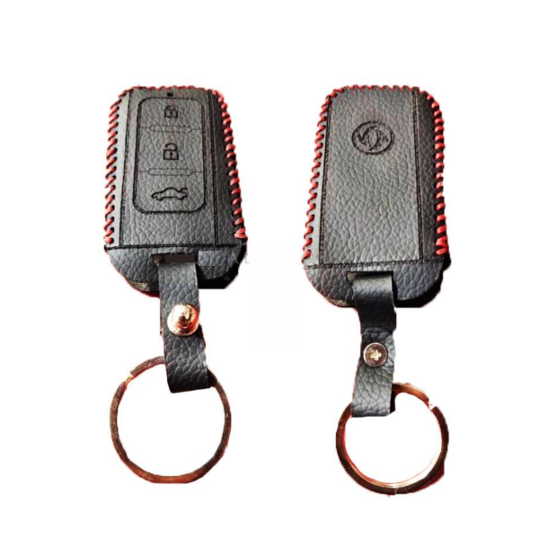 DFSK Glory Leather Key Cover 3 Buttons Black – Model 2021-2022