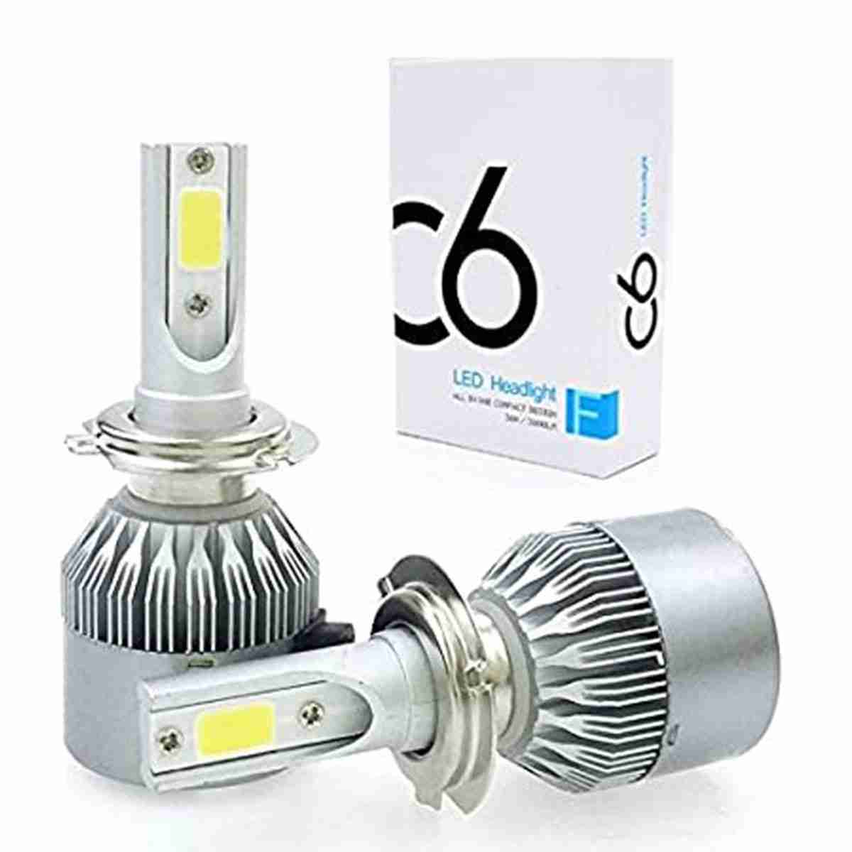 C6 Led Headlight Bulb 36W/3800LM Bulbs – Grips 9005/9006/H4/H11/H3/H7