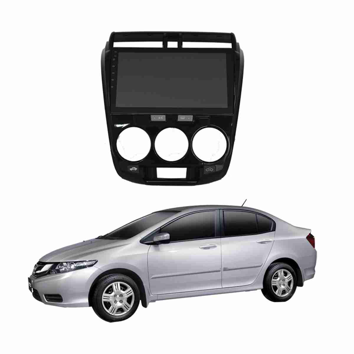 Honda City 2009 to 2019 – Android Player Glossy Black Color Latest IPS Display Multimedia System