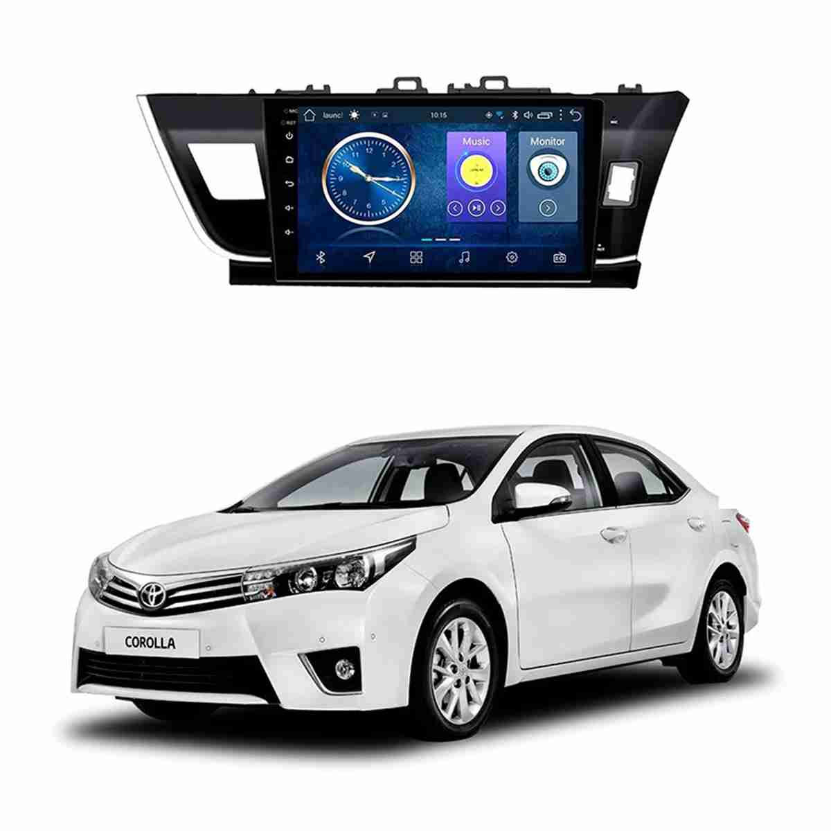 Toyota Corolla 2014 to 2017 – Android Player IPS Display Multimedia System